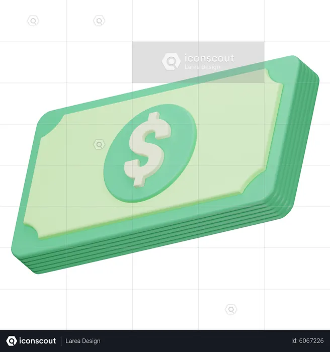 Money Bundle  3D Icon