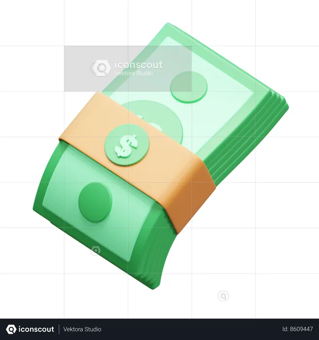 Money Bundle  3D Icon