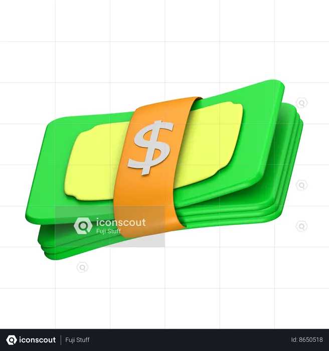 Money Cash  3D Icon