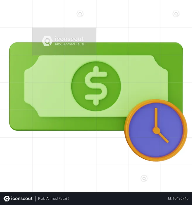 Money Clock  3D Icon