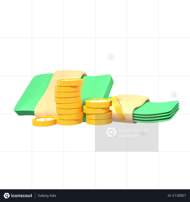 Money Coin  3D Icon