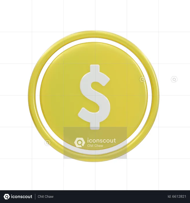 Money Coin  3D Icon