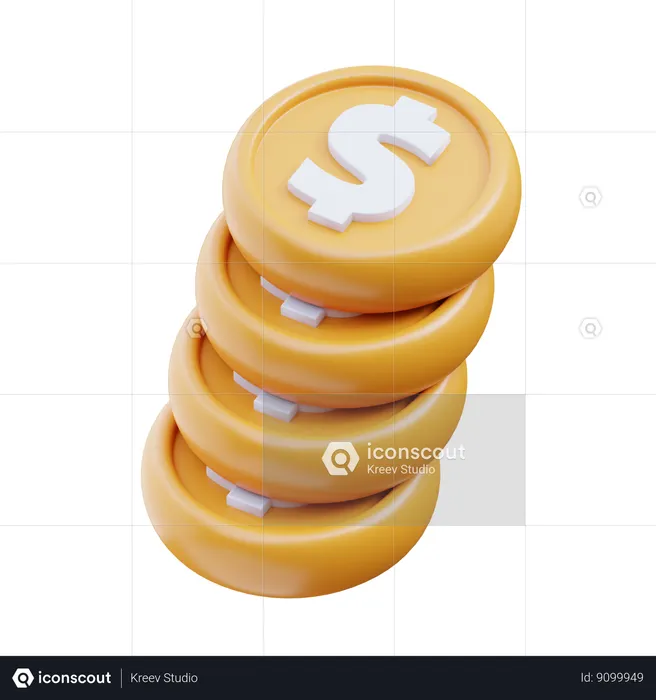 Money Coin  3D Icon