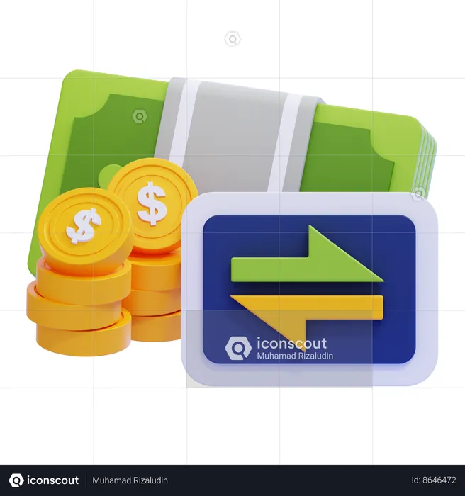 Money Conversation  3D Icon