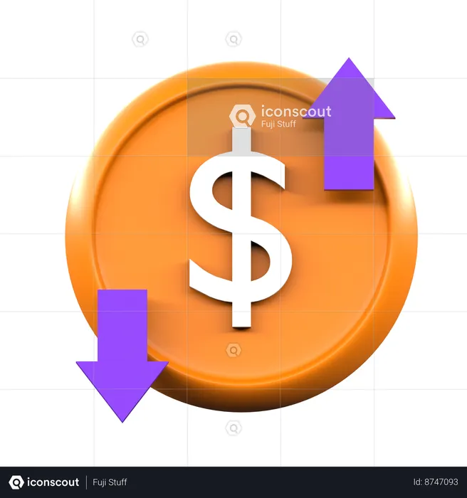 Money Conversion  3D Icon