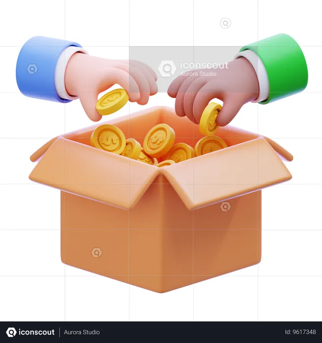 Money Donation Emoji 3D Icon