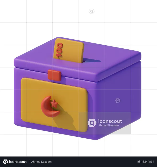 Money Donation  3D Icon