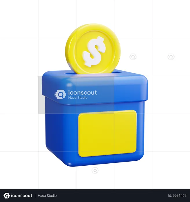 Money Donation  3D Icon