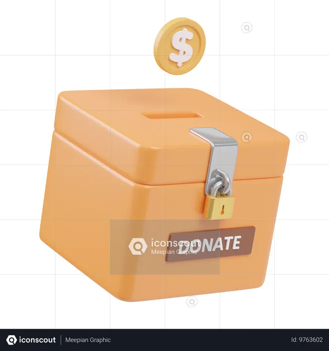 Money Donation  3D Icon