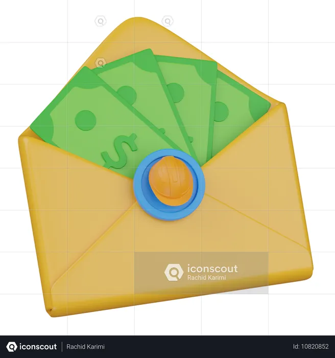 MONEY ENVELOPE  3D Icon