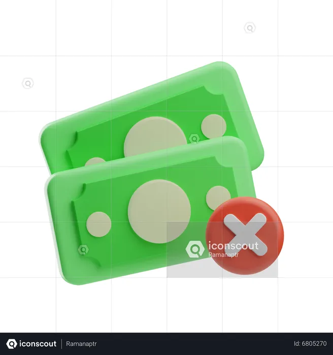 Money Error  3D Icon