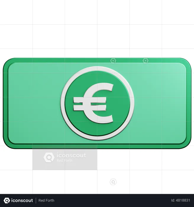 Money Euro  3D Icon