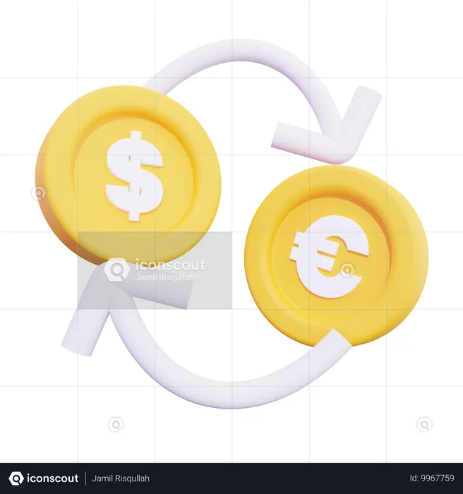 Money Exchange  3D Icon