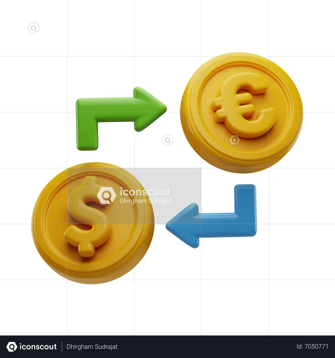 Money Exchange  3D Icon