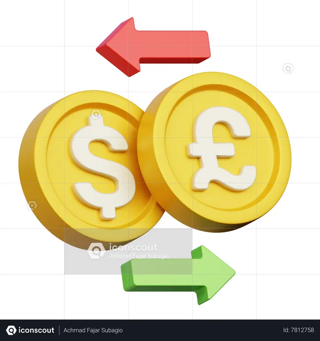 Money Exchange  3D Icon