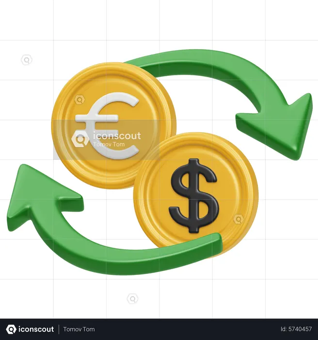 Money Exchange  3D Icon