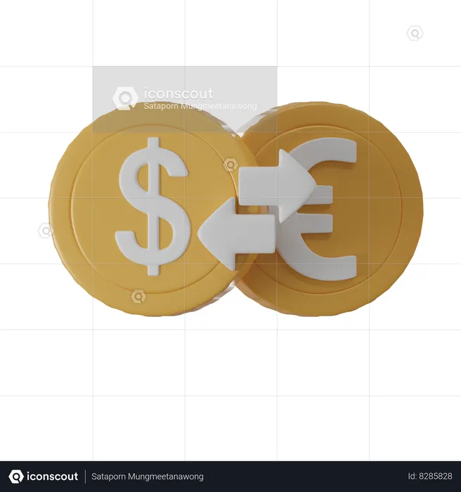 Money Exchange  3D Icon