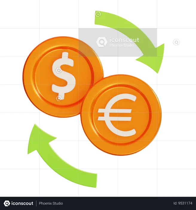 Money Exchange  3D Icon