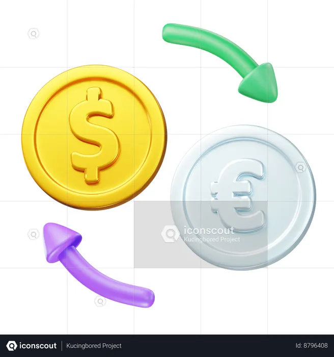 Money Exchange  3D Icon