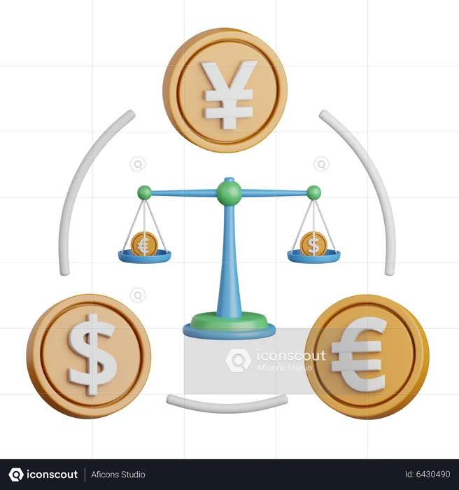 Money Exchange Rate  3D Icon