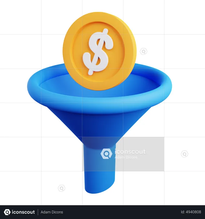 Money Filter  3D Icon