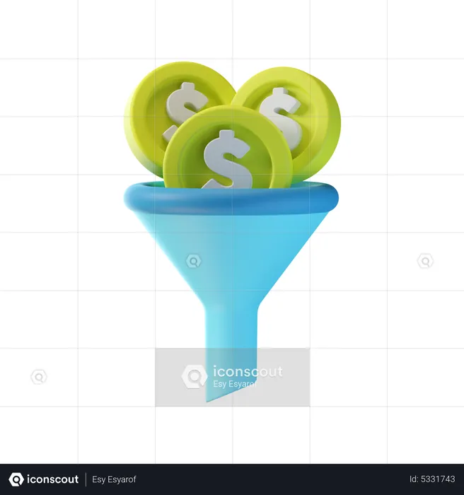 Money Filter  3D Icon