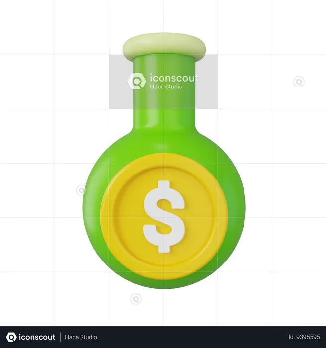 Money Flask  3D Icon