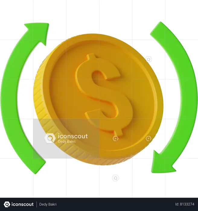 Money Flow  3D Icon