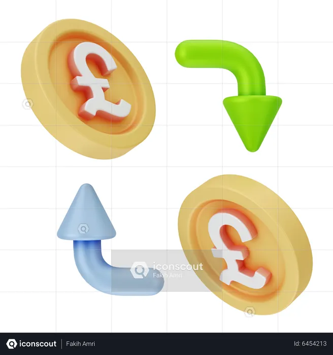 Money Flow  3D Icon