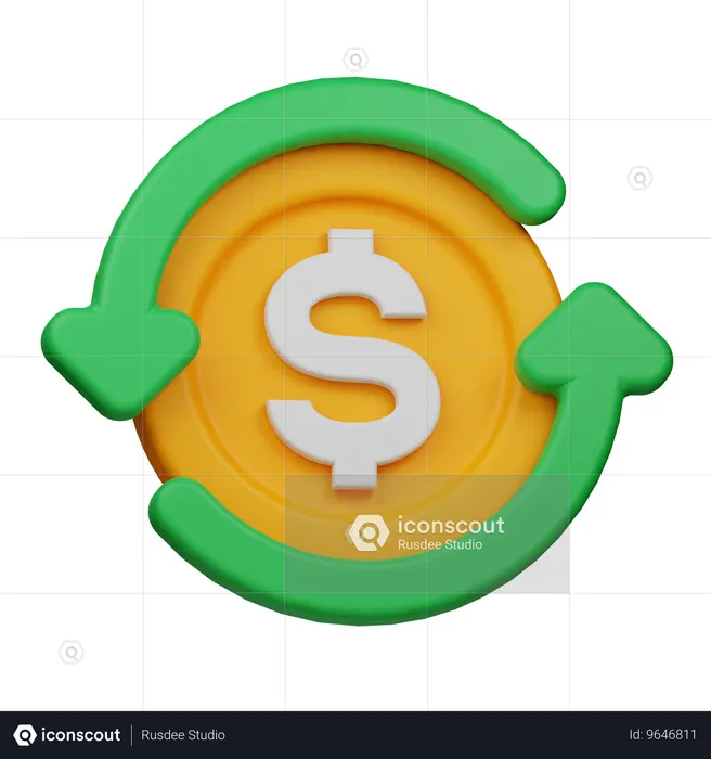 Money Flow  3D Icon