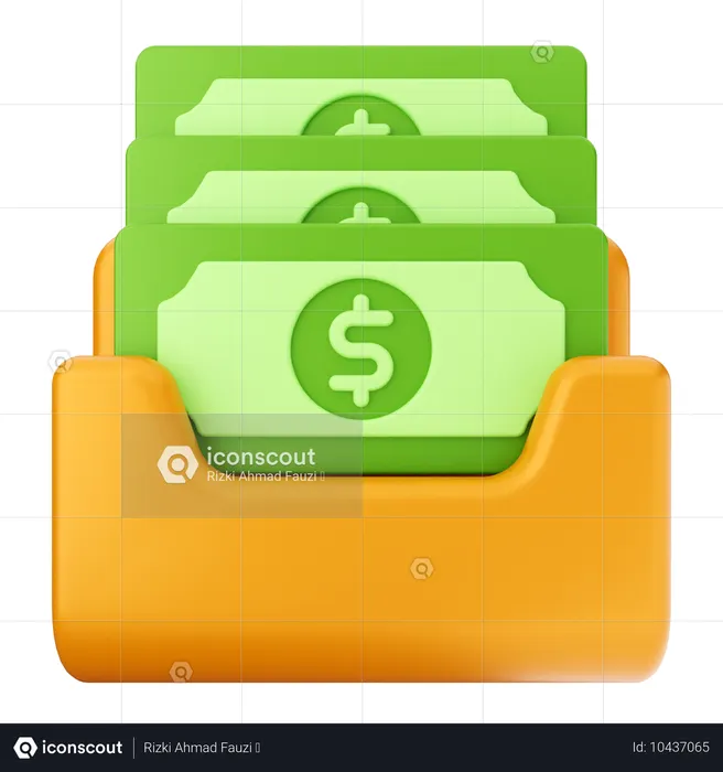 Money Folder  3D Icon