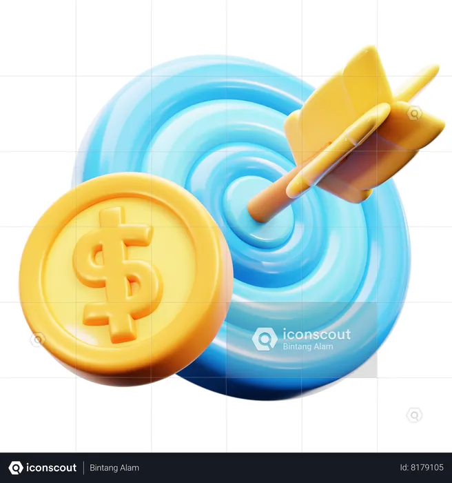 Money Goal  3D Icon