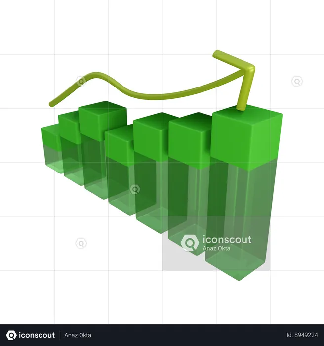 Money growth  3D Icon