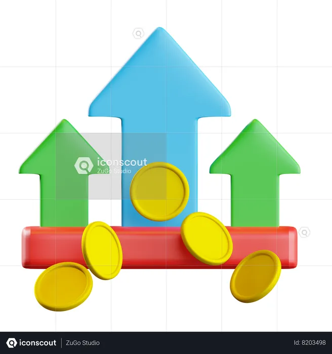 Money Growth  3D Icon