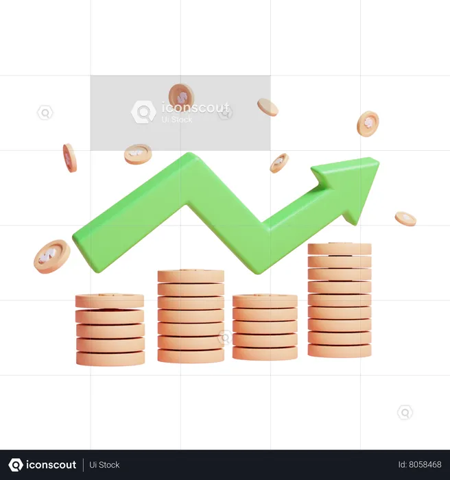 Money Growth  3D Icon