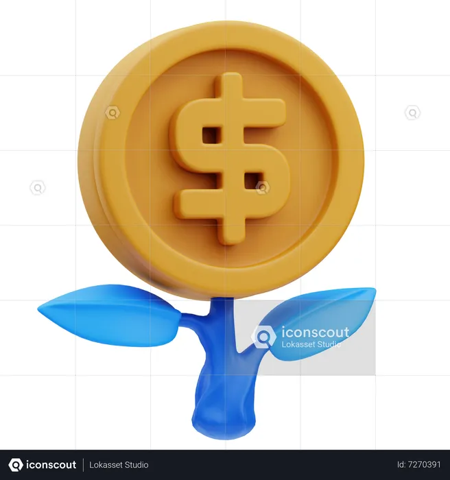 Money Growth  3D Icon