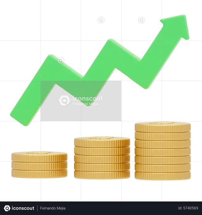 Money Growth  3D Icon