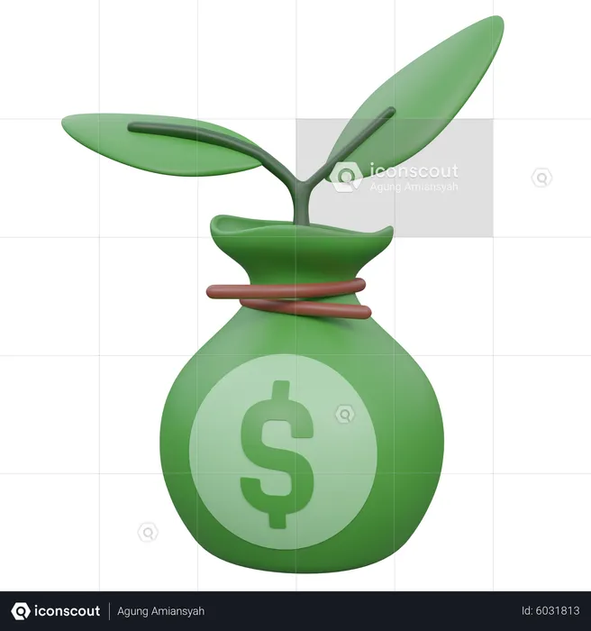 Money Growth  3D Icon