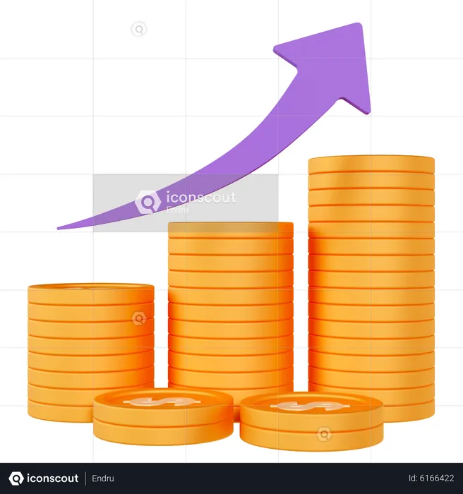 Money Growth  3D Icon