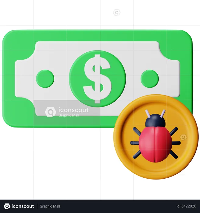 Money Hacking  3D Icon