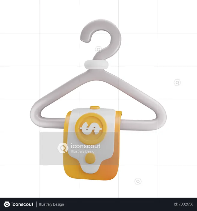 Money Hanger  3D Icon