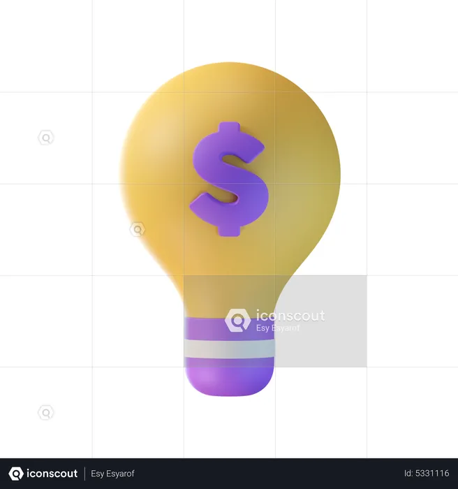 Money Idea  3D Icon