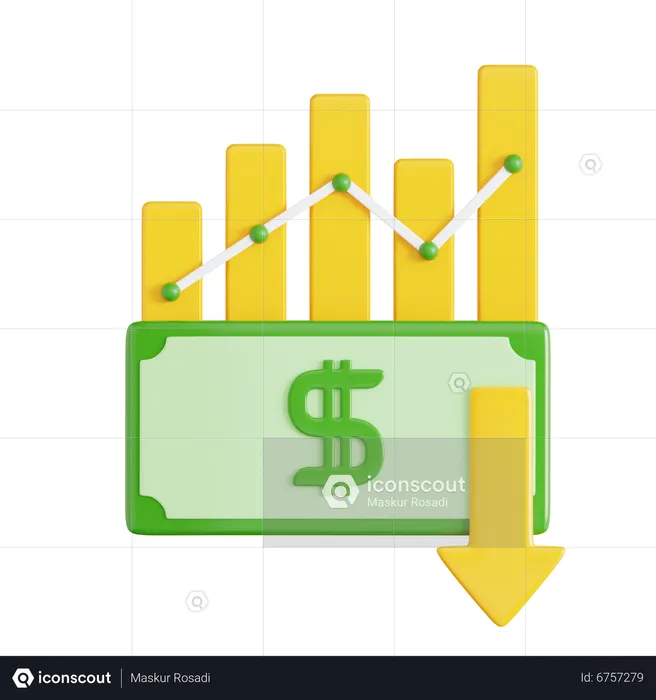 Money Inflation  3D Icon