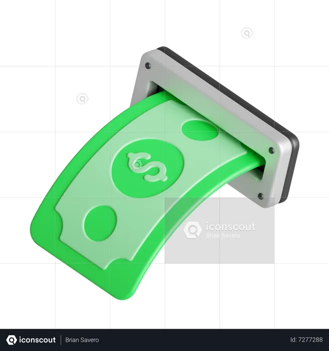 Money Insert  3D Icon