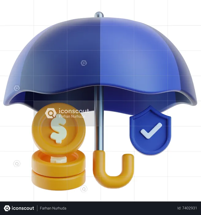 Money Insurance  3D Icon