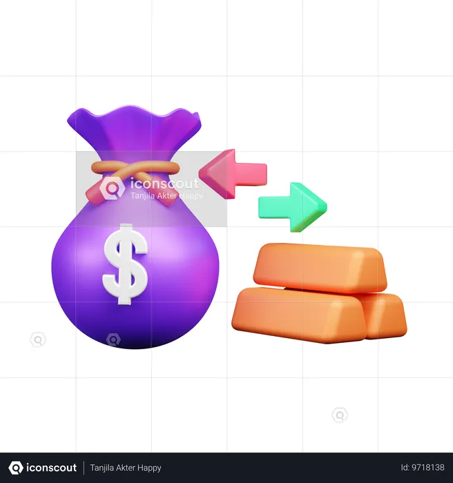 Money Investment  3D Icon