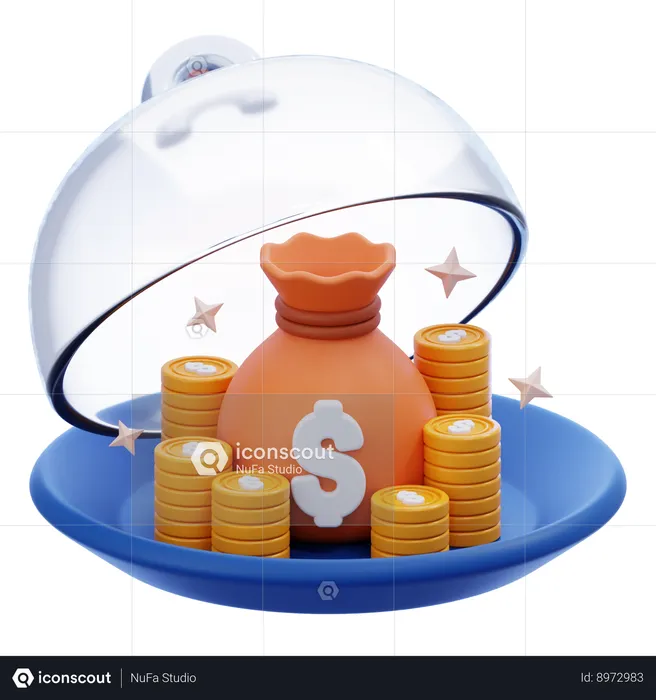 Money Investment  3D Icon