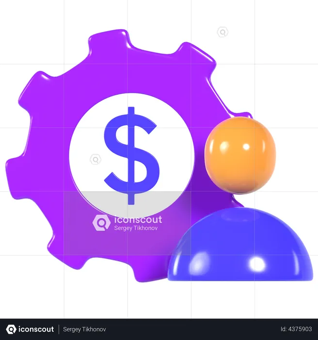 Money Investor  3D Illustration