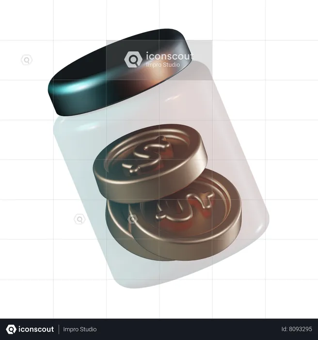 Money Jar  3D Icon