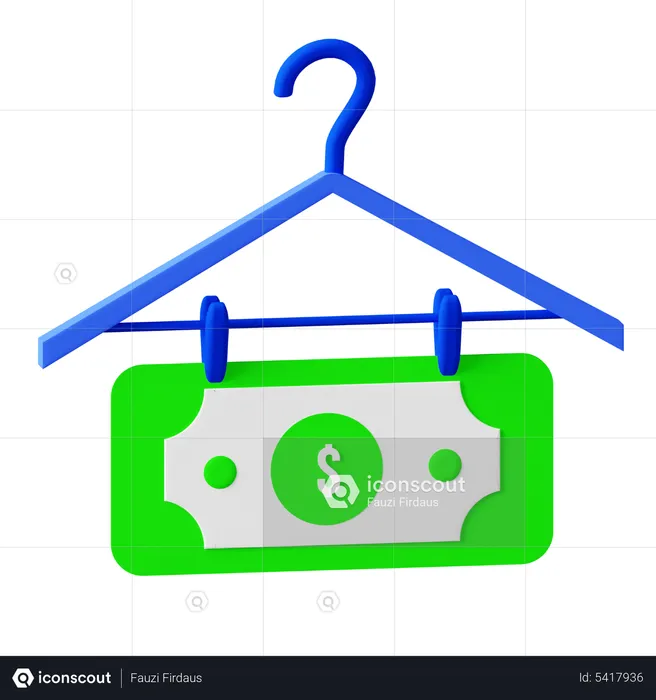 Money Laundering  3D Icon